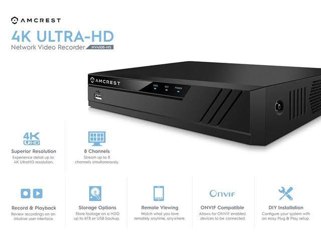 4K 8ch Network Video Recorder W8129