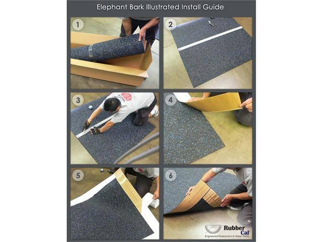 Black 1/4 inch Rubber Flooring U98239