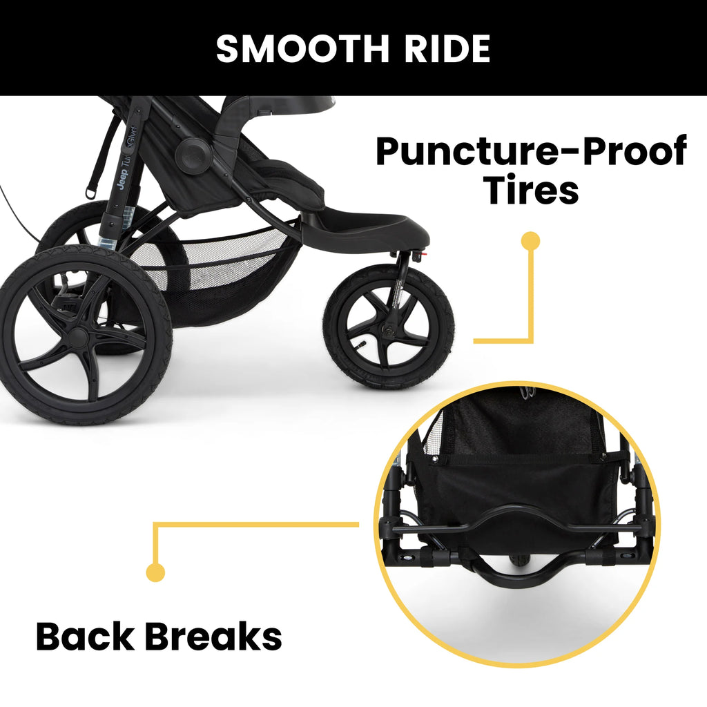 Black Jogging Stroller J124