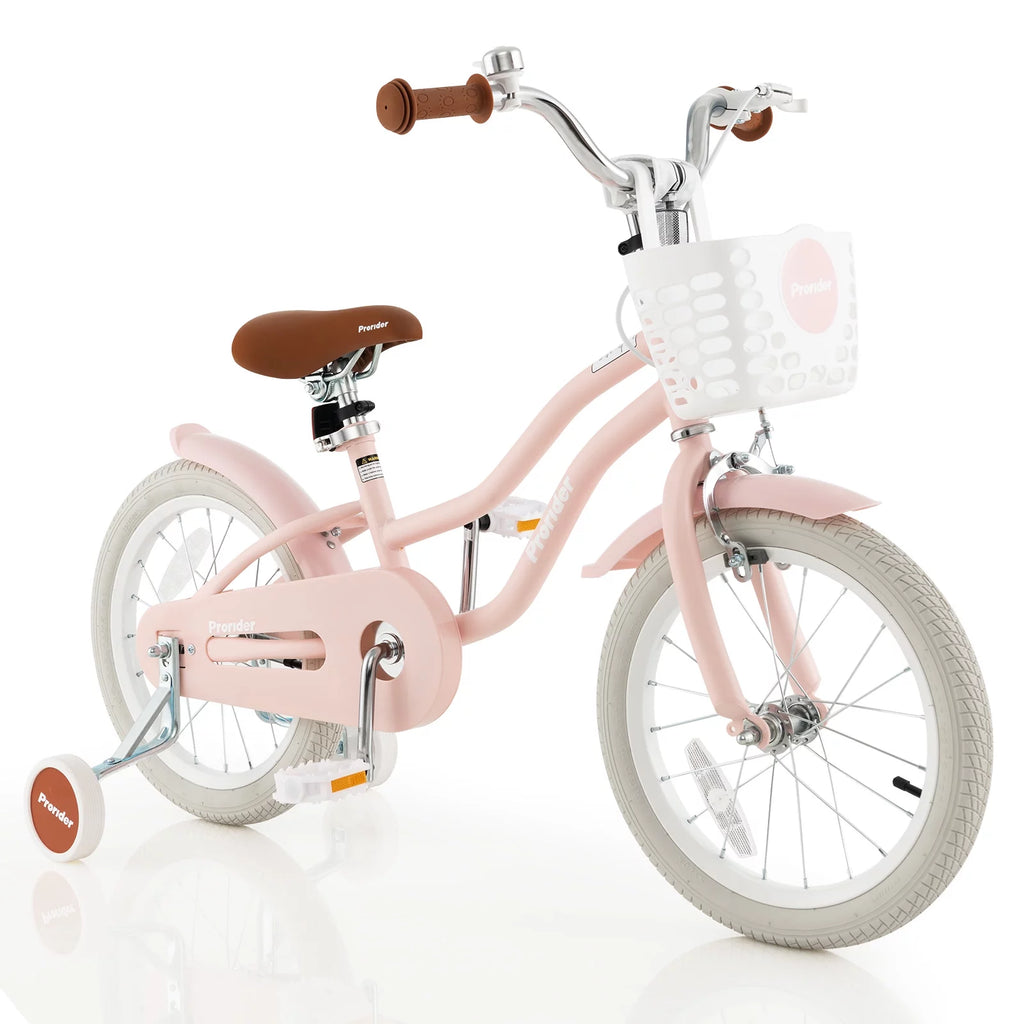 Pink 16'' Kids Bike with Training Wheel J228098