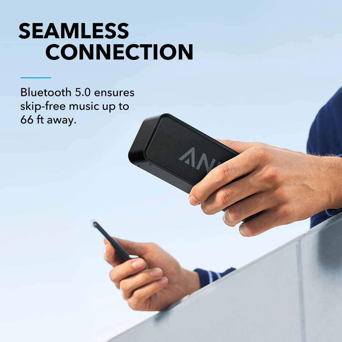 Portable Bluetooth Speaker Waterproof Black X733