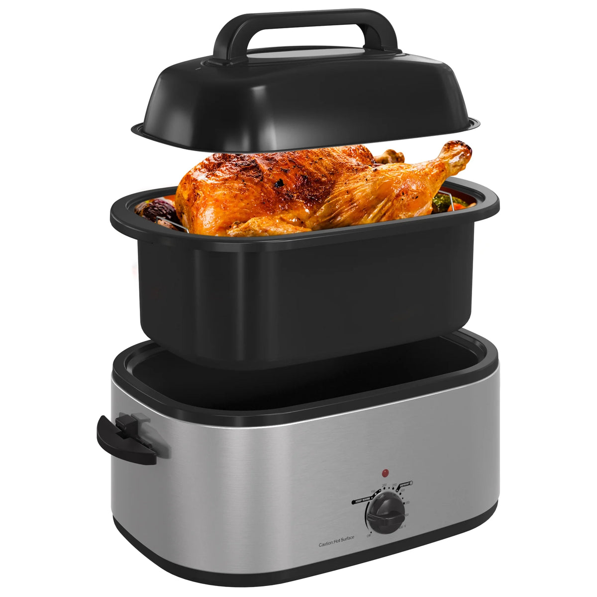 22 Quart Electric Roaster Oven with Self-Basting Lid H48398