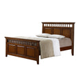 King Bed Distressed Brown L24343
