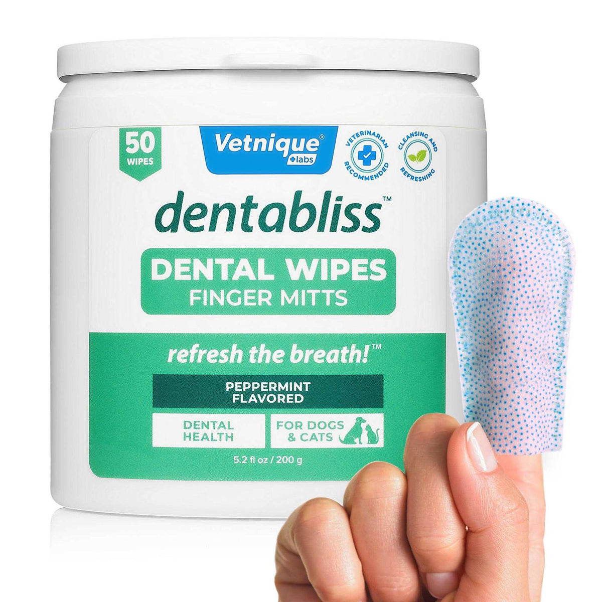 Dental Wipes Finger Mitts 50 Count I916945