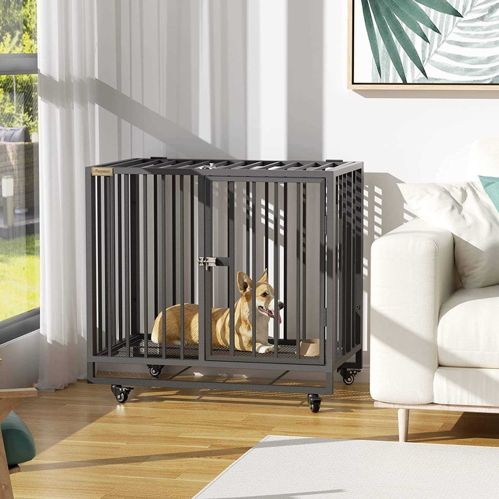 Heavy Duty Steel Dog Crate with 4 Wheels G4488