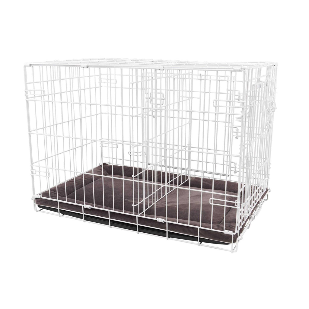 White 2-Door Dog Crate T100