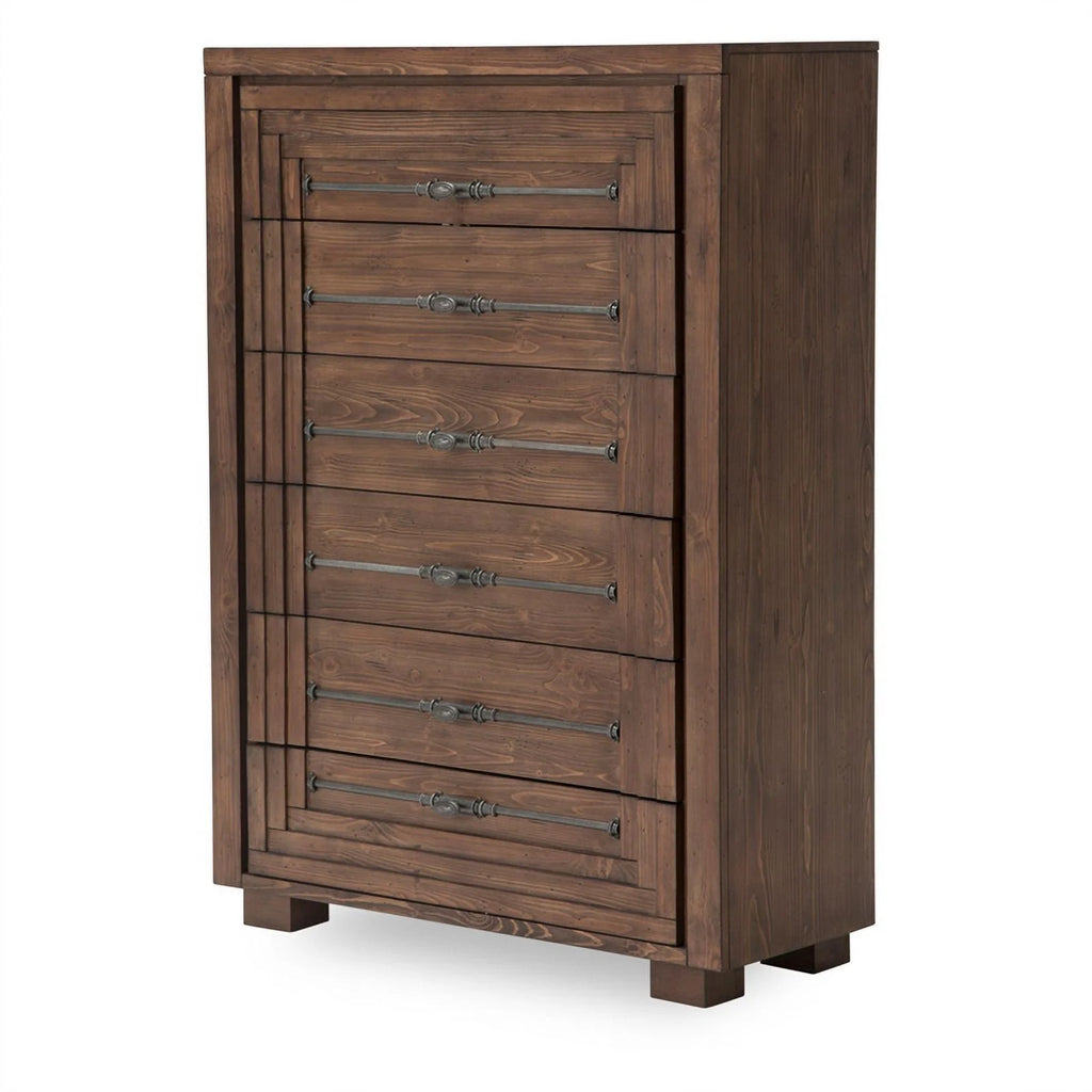 6-Drawer Chest in Rustic Ranch Brown C911742