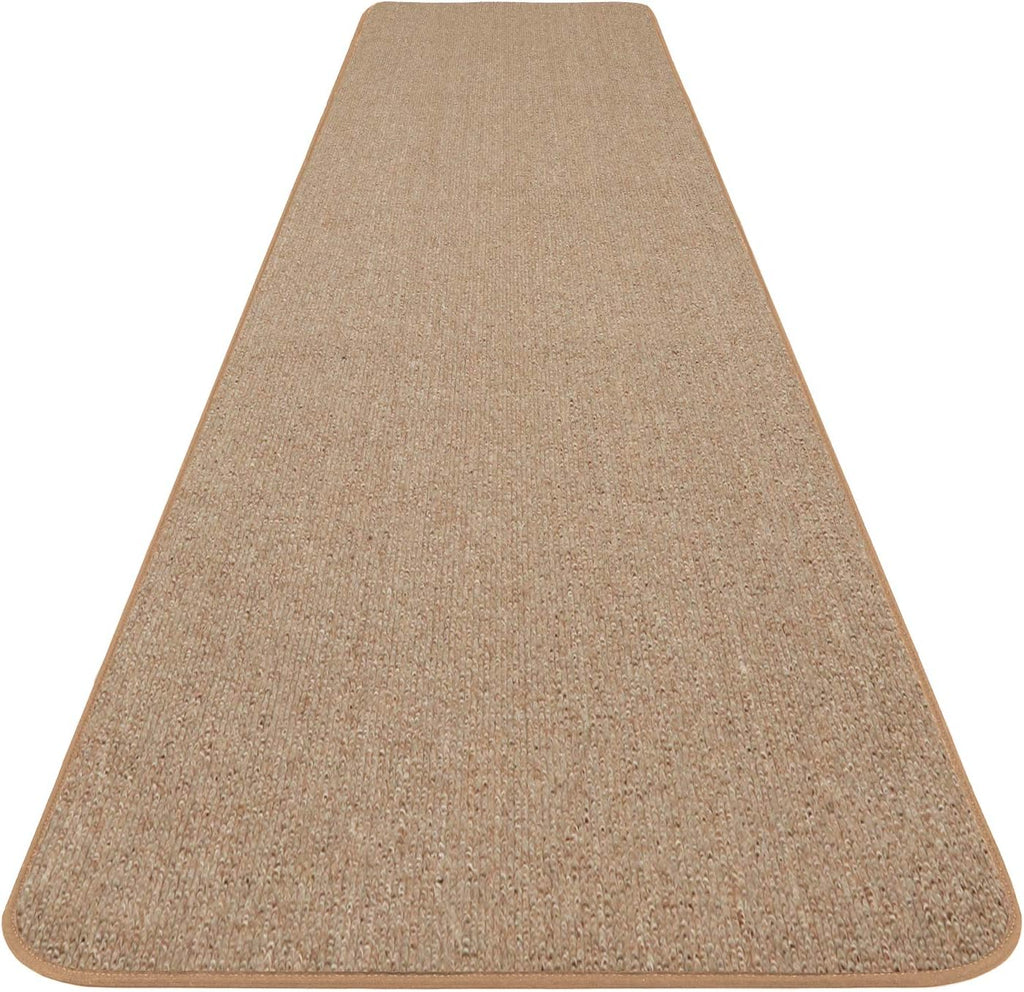 Skid-Resistant Carpet Runner Pebble Beige 12 Feet X 27 Inches J216607