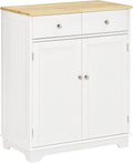 White Kitchen Sideboard Buffet Cabinet with Drawer T816081