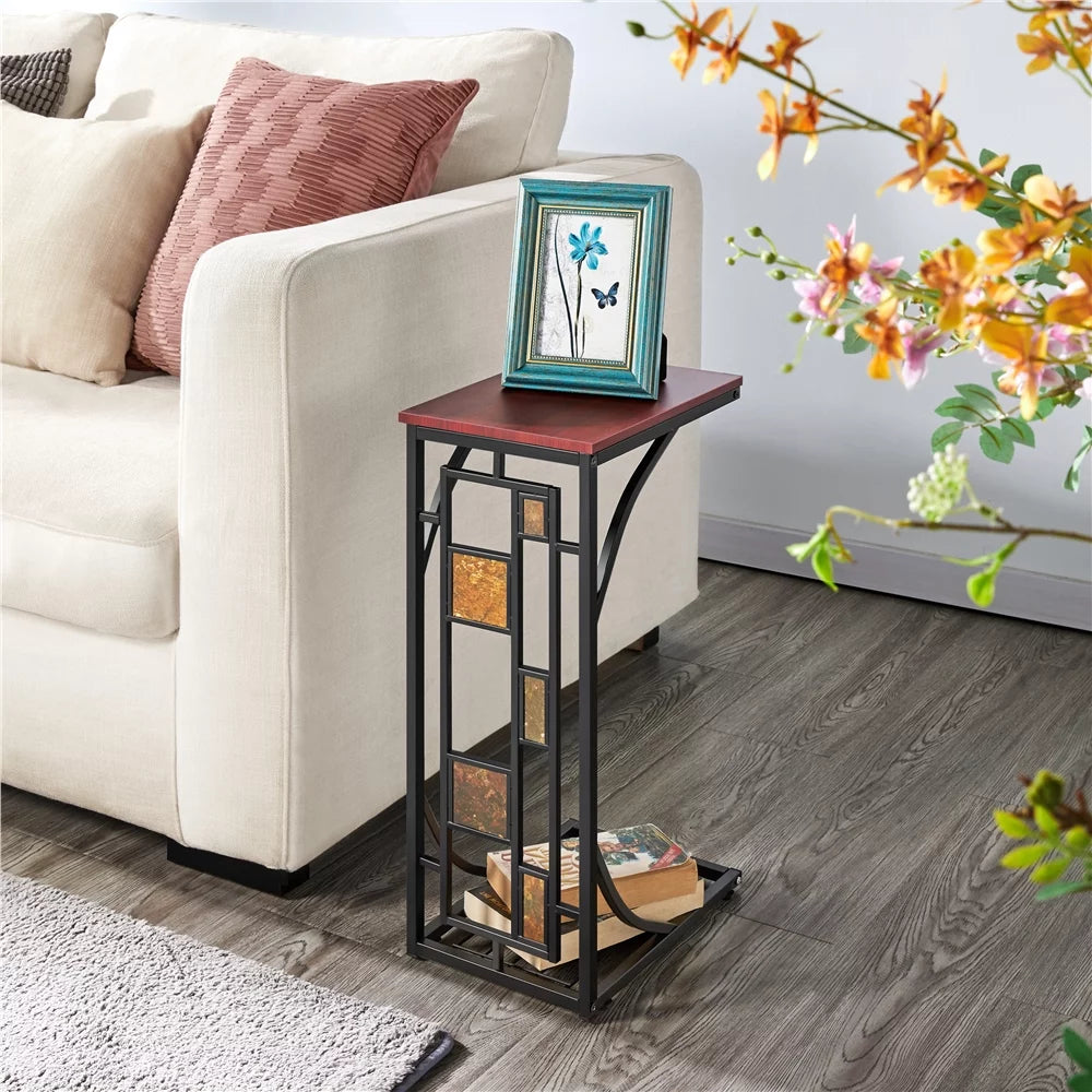 C Shaped Sofa Side Table F6804