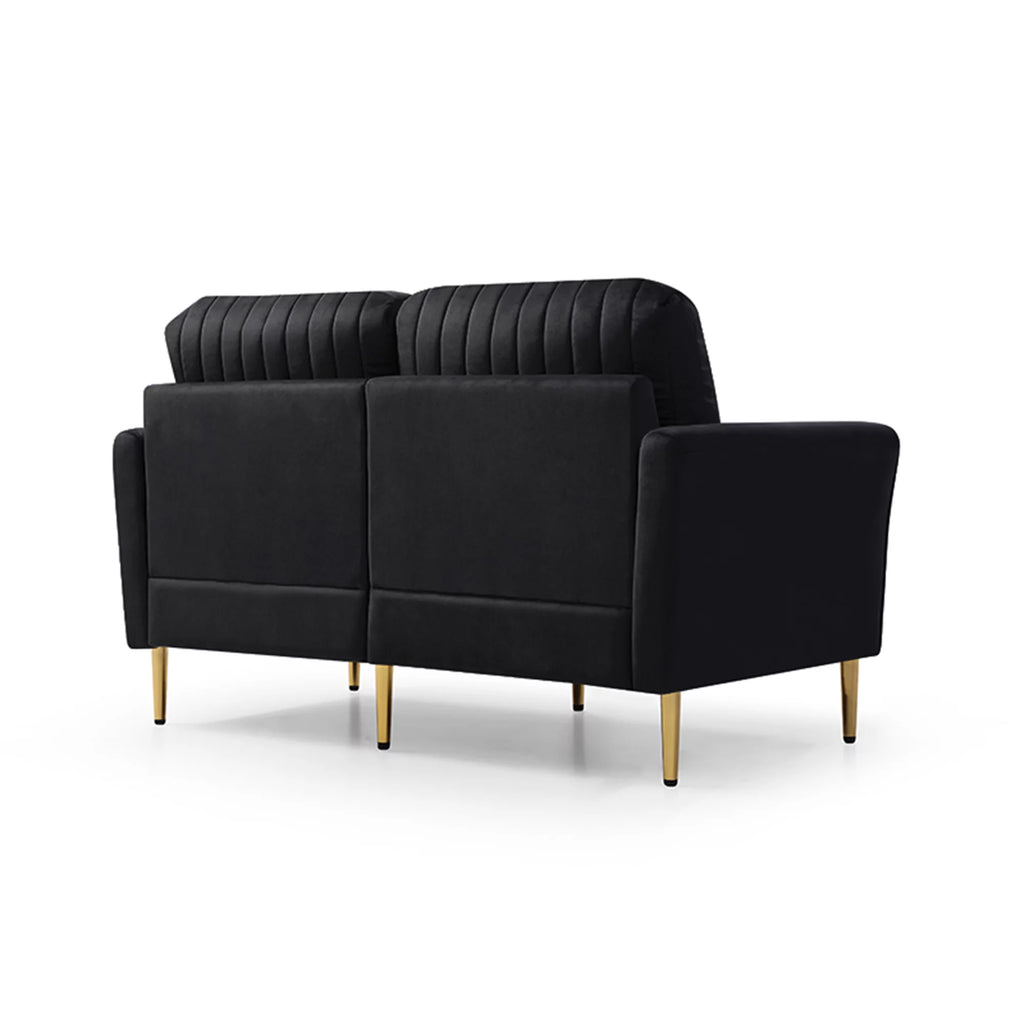 Black Velvet Loveseat I62855