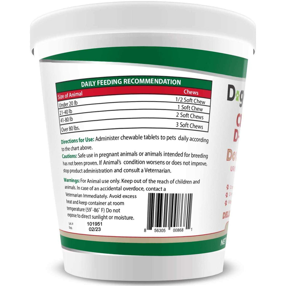 Cranberry D-Mannose for Dogs and Cats C999