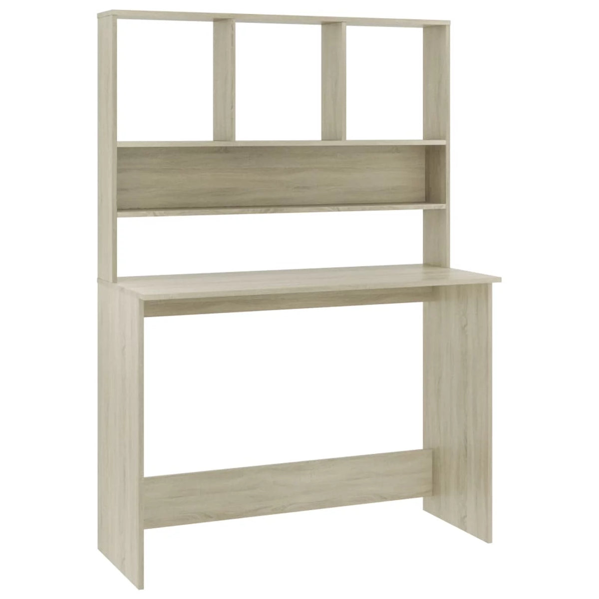 Sonoma Oak Engineered Wood Desk with Shelves Q82685