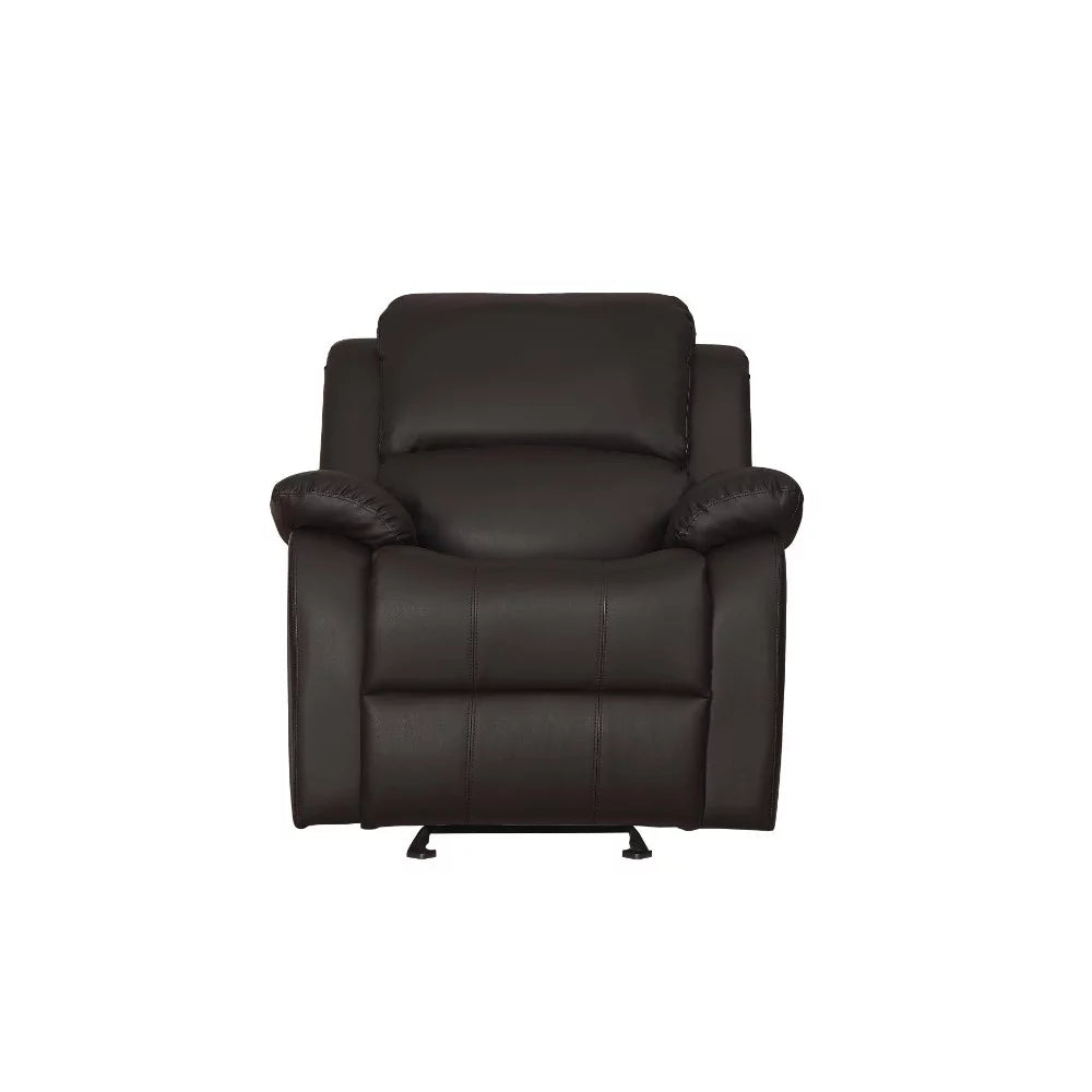 Dark Brown Faux Leather Reclining Chair T148