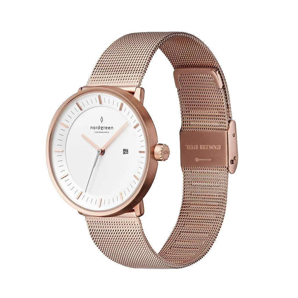 Rose Gold Mesh Watch E50676