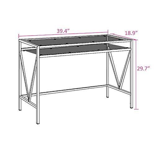 Glass Top Desk Vanity Table L709338