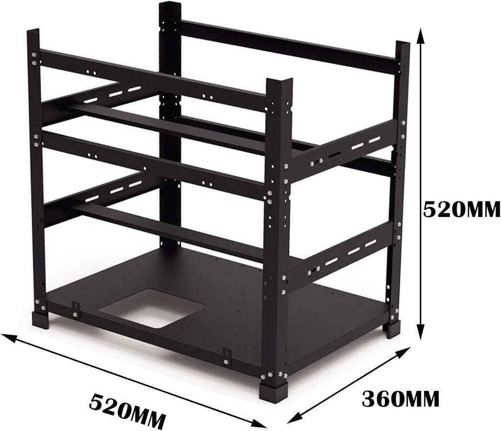 Mining Rig Frame for 12 GPU Open Mining Case Rack Z618310