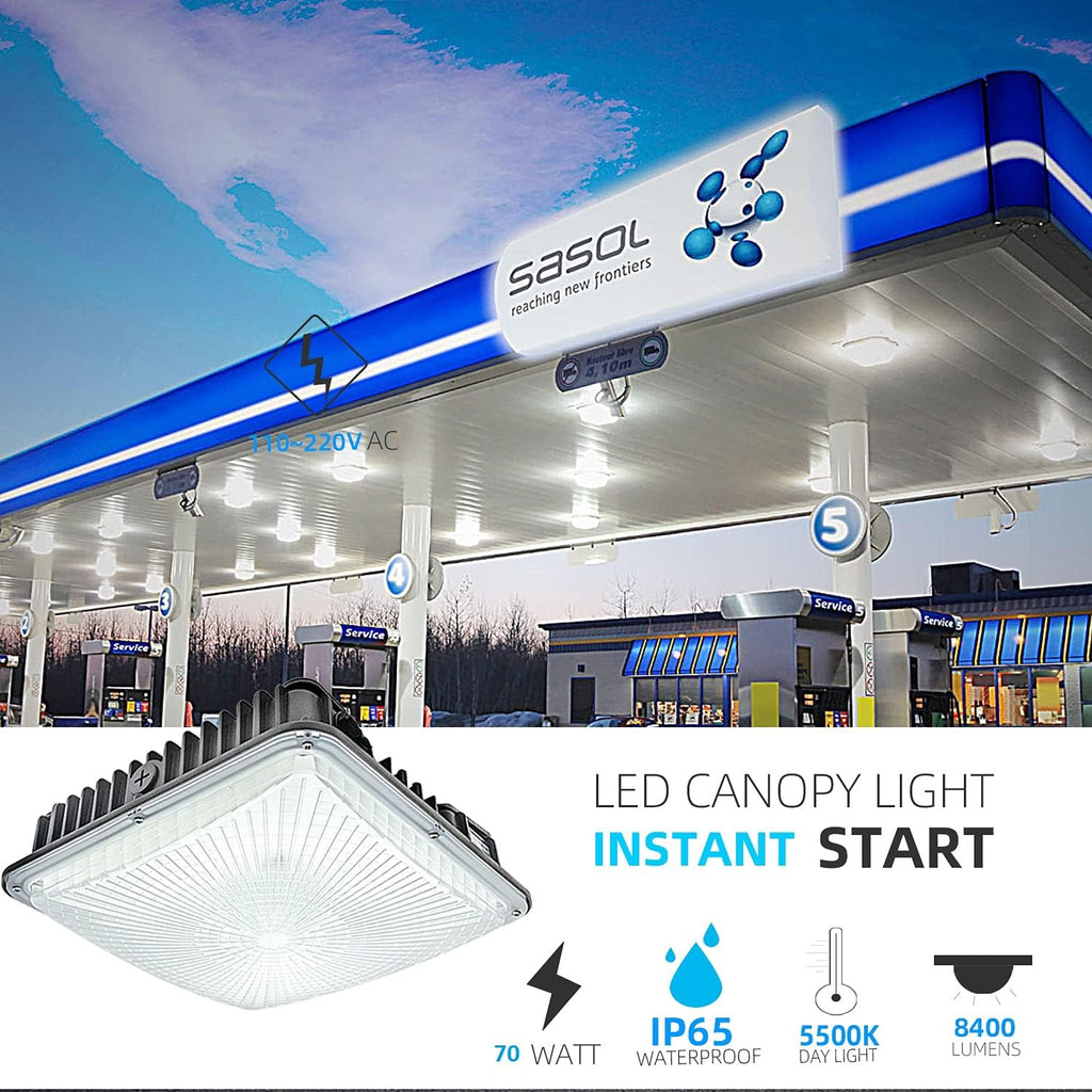 70W LED Canopy Lights 2 Pack A342