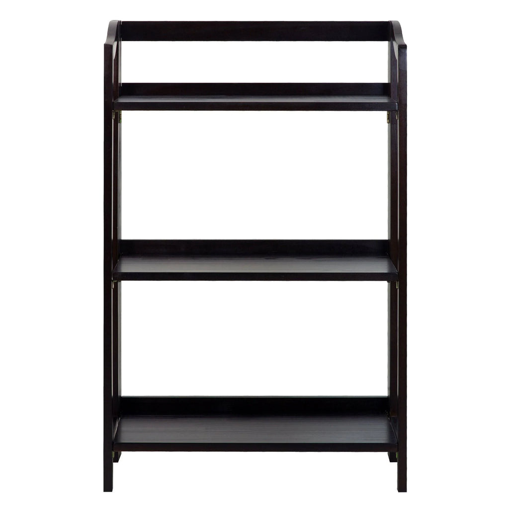 Espresso 3-Shelf Folding Bookcase Z30754