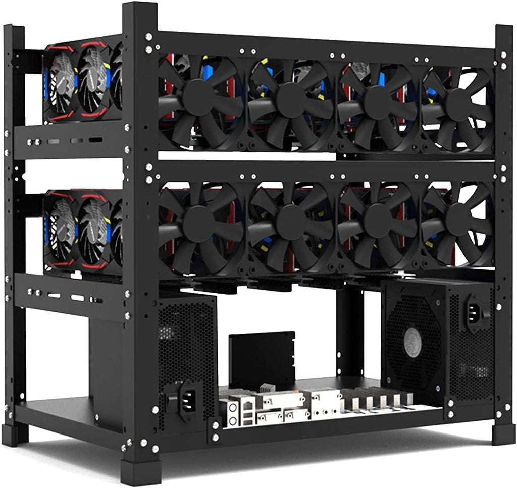 Mining Rig Frame for 12 GPU Open Mining Case Rack Z618310