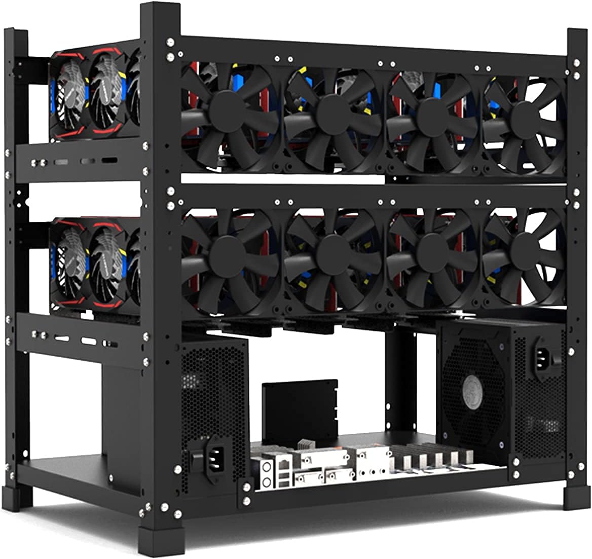 Mining Rig Frame for 12 GPU Open Mining Case Rack Z618310