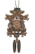 Eight Day Cuckoo Clock with Hand-Carved Oak Leaves B44668