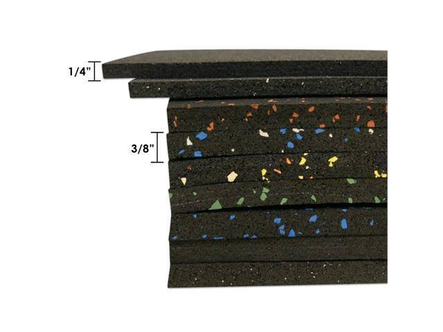 Black 1/4 inch Rubber Flooring U98239