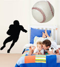 Football Ball Carrier Silhouette Cutout Wall Decal N632204