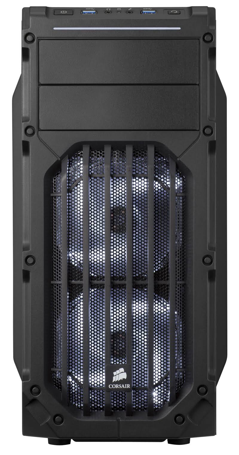 Black Steel ATX Mid Tower Gaming Case Z117