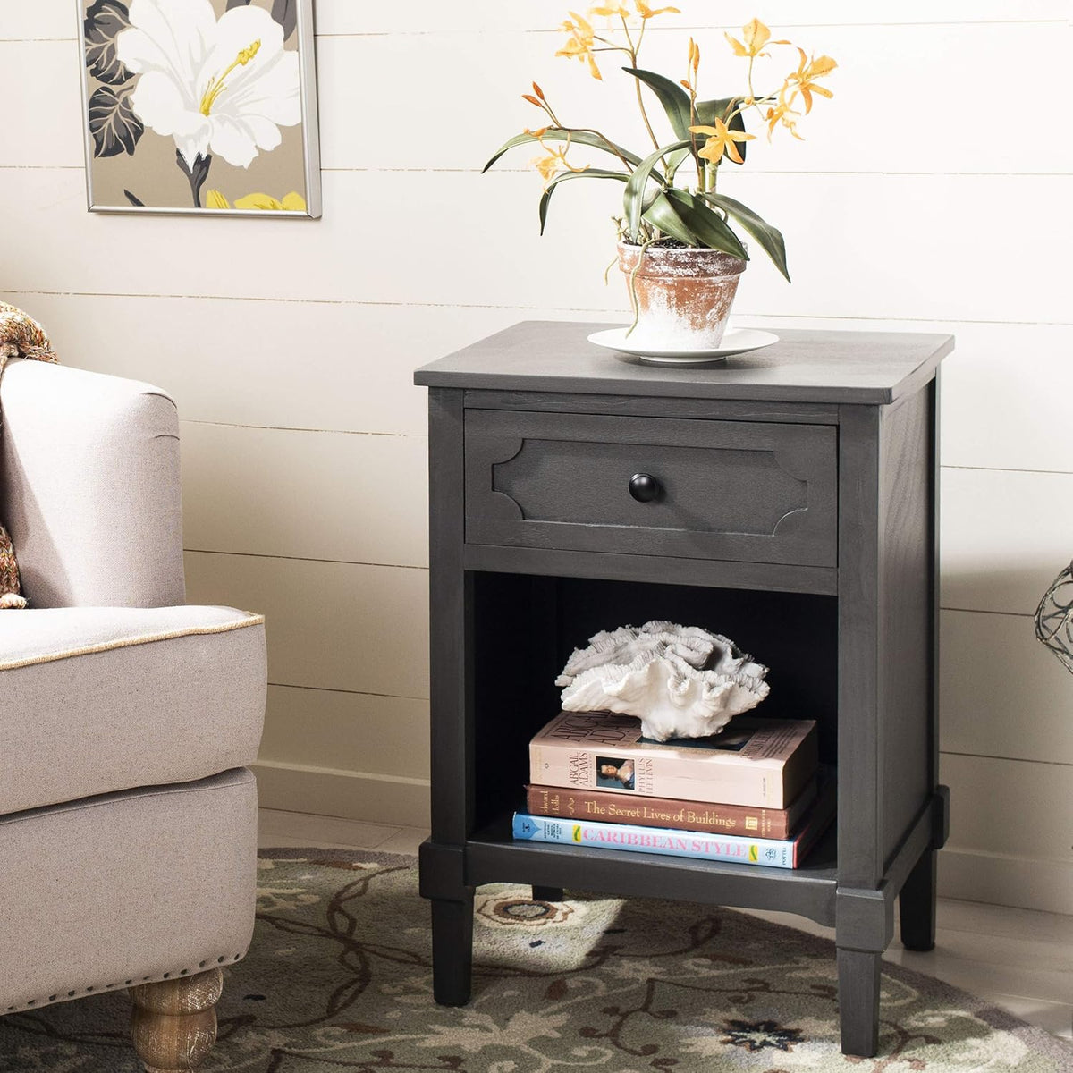 Grey Side Table P2095