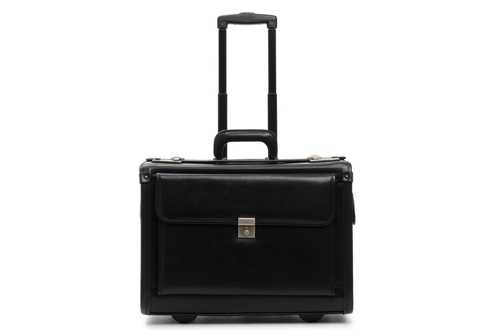Wheeled Leather Catalog Case D993