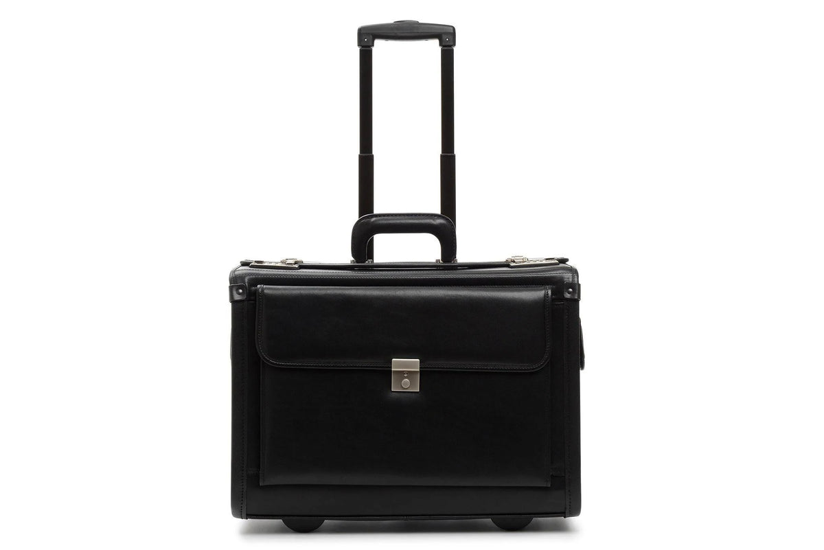 Wheeled Leather Catalog Case D993