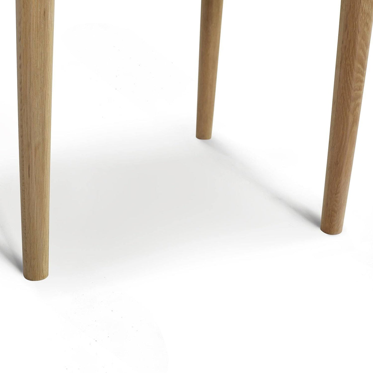 Square Italian Carrara White Marble Side Table with Legs - Tan V237965