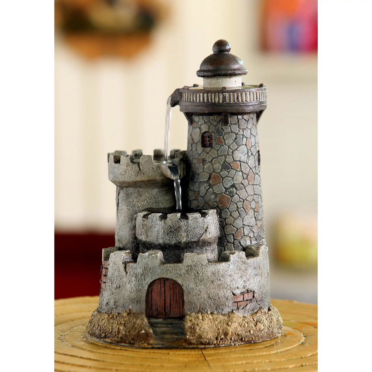 Resin Fiberglass Lighthouse Tabletop Water Fountain O5986