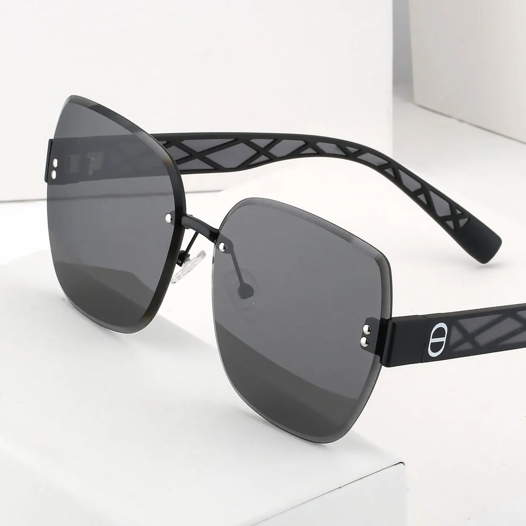 Fashion Rimless Polarized Sunglasses Y758