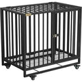 Heavy Duty Steel Dog Crate with 4 Wheels G4488