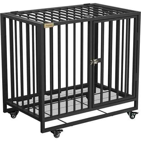 Heavy Duty Steel Dog Crate with 4 Wheels G4488