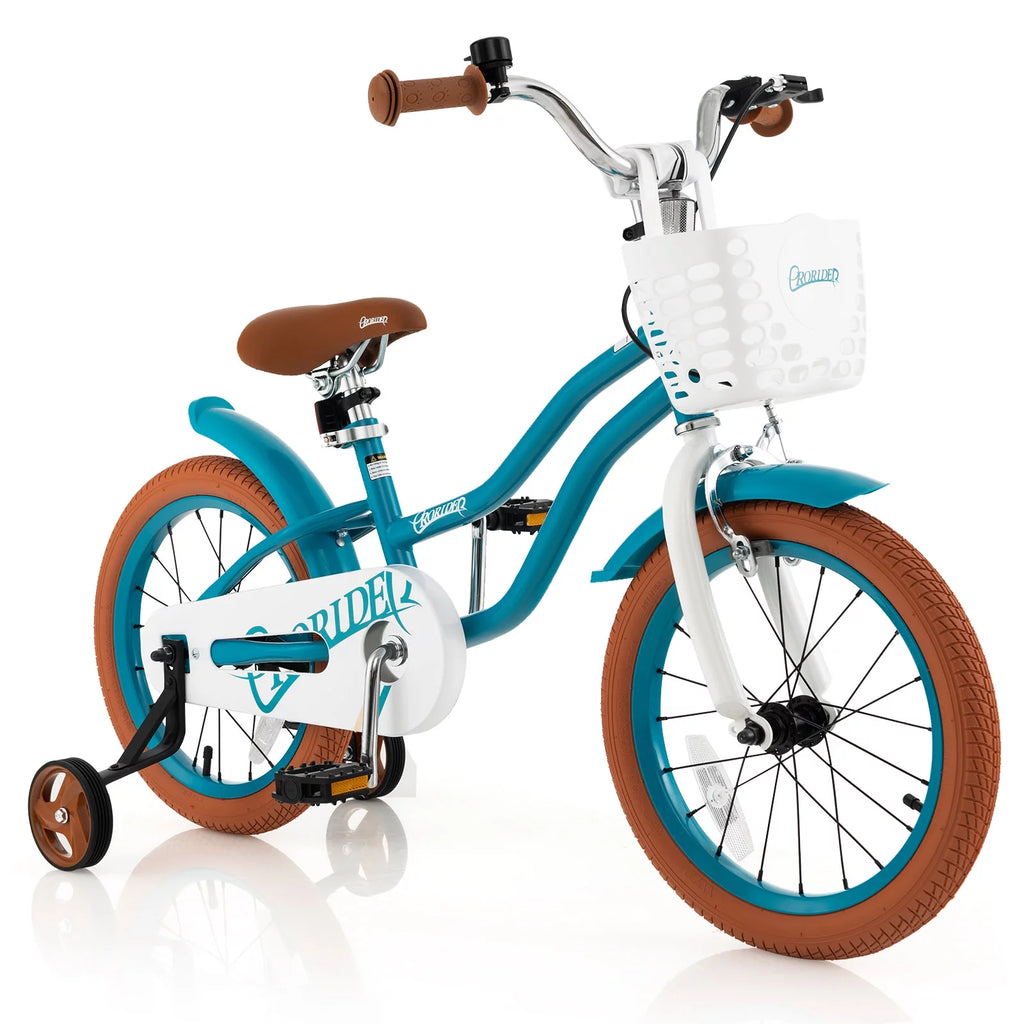 Pink 16'' Kids Bike with Training Wheel J228098
