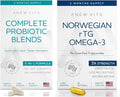 Omega 3 Fish Oil & Probiotic Blend 1200mg EPA/DHA 10-Strain 60 Servings O646732