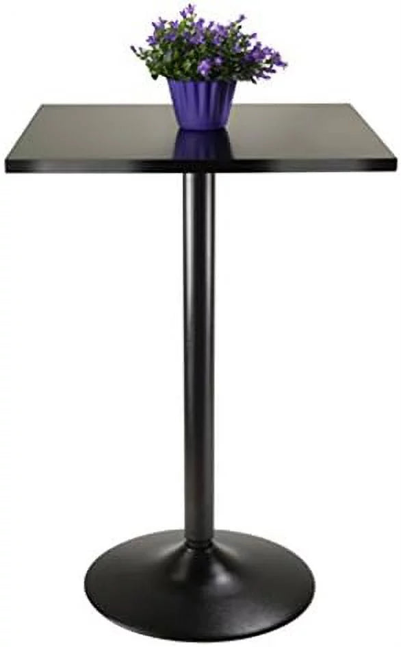 Black Wood Square Dining Table V3222