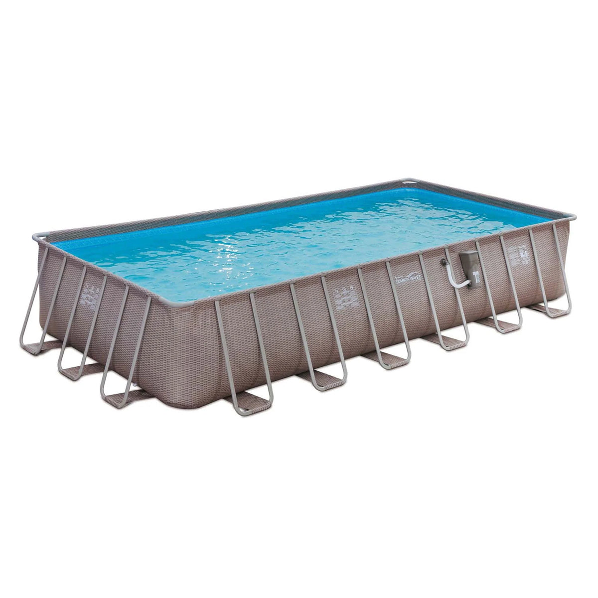 24ft x 12ft x 52in Rectangle Frame Swimming Pool Set B6584