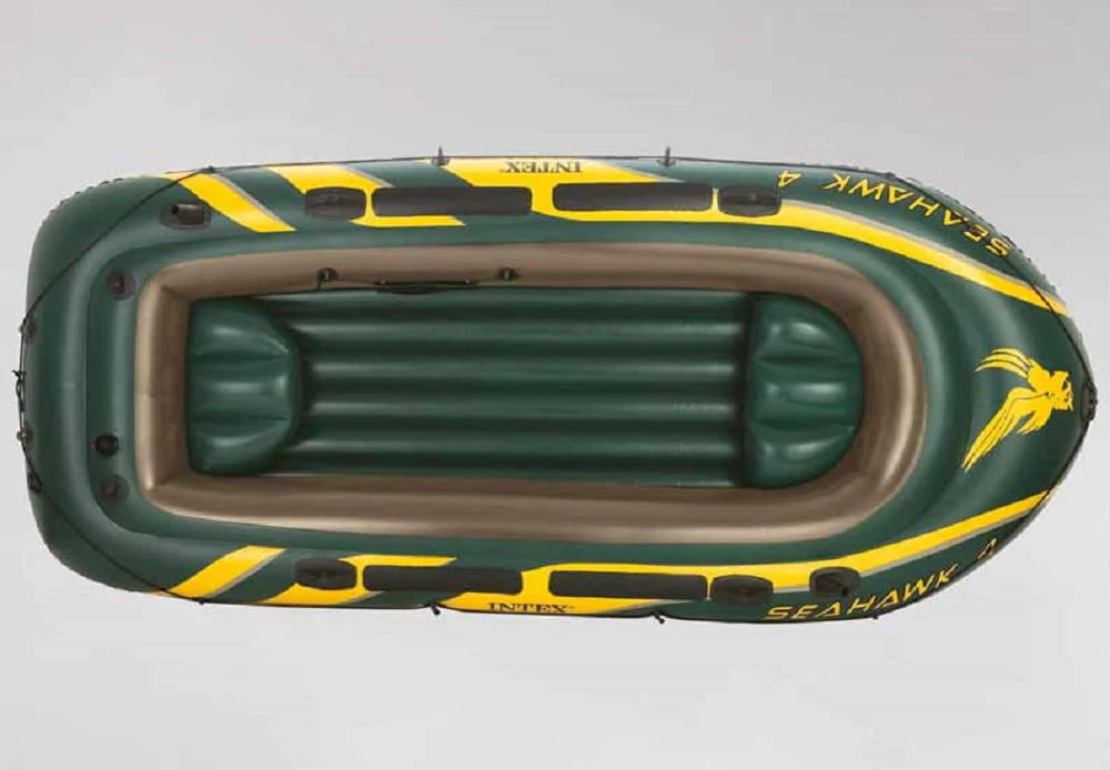 Inflatable 4 Person Boat Raft Set with Oars & Pump O650