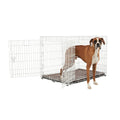 White 2-Door Dog Crate T100