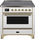 White Induction Range with Electric Oven T1370