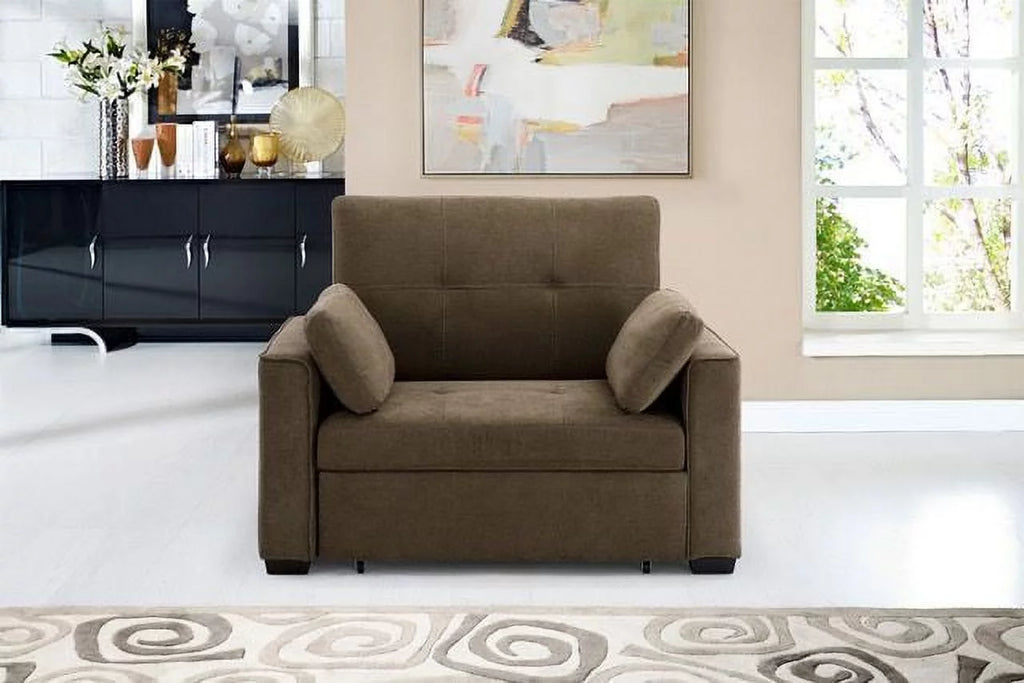 Cappuccino Chenille Sleeper Sofa N13691
