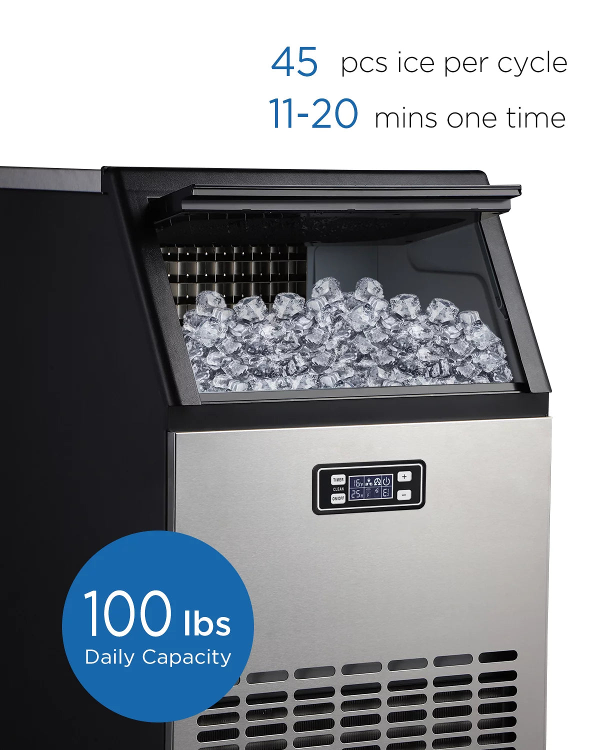 Stainless Steel Under Counter Freestanding Commercial Ice Maker Machine M821543