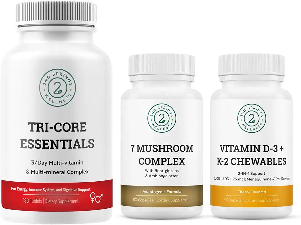 7 Mushroom Complex + Tri-Core Essentials + D3+K2 Z897