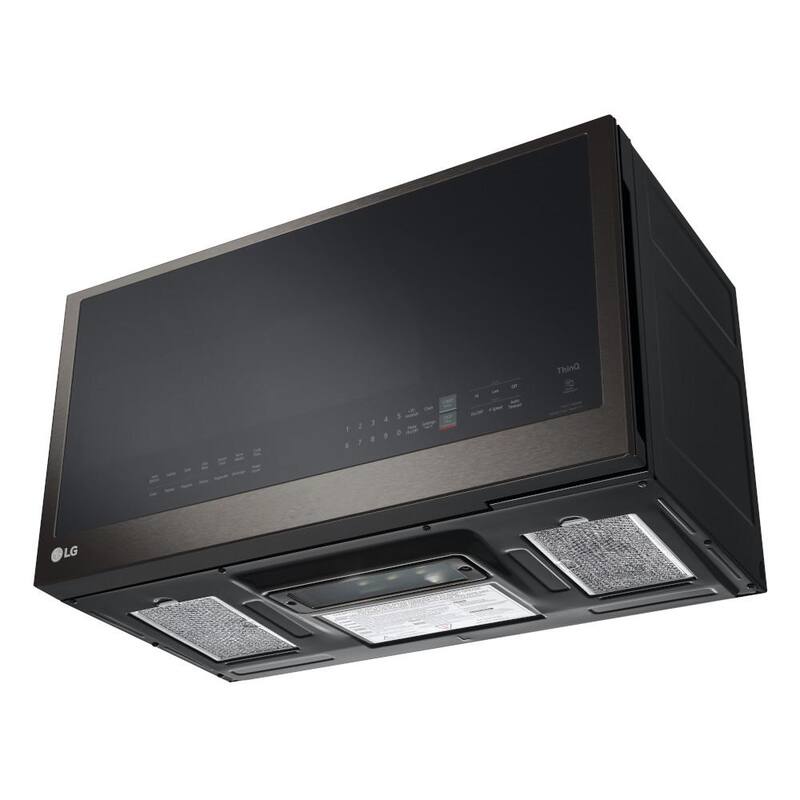 30 in. 2.1 cu. ft. Over the Range Microwave 1,050-Watt Black Stainless Steel H441