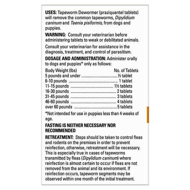 Tapeworm Dewormer for Dogs O1631