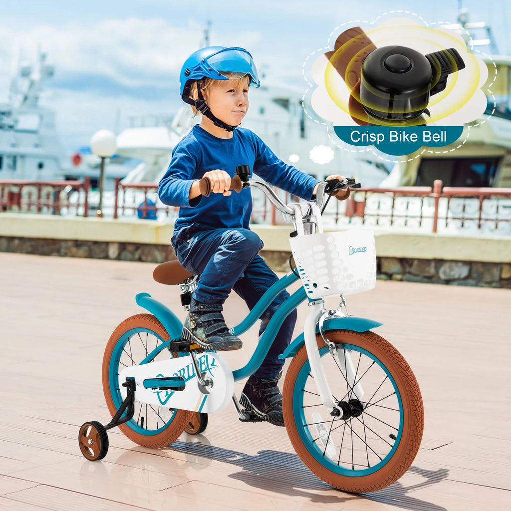 Pink 16'' Kids Bike with Training Wheel J228098